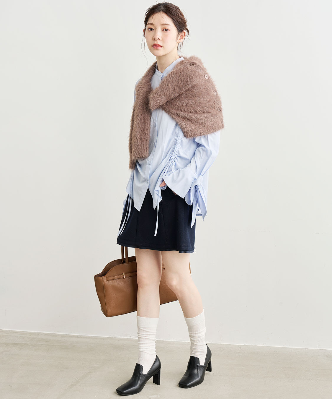 COCO DEAL「リボンスリーブドロストシャツブラウス」|シャツ・ブラウス|