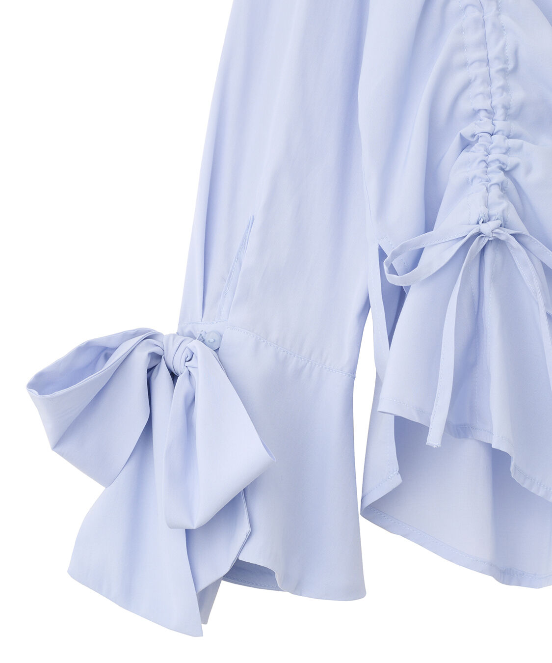 COCO DEAL「リボンスリーブドロストシャツブラウス」|シャツ・ブラウス|