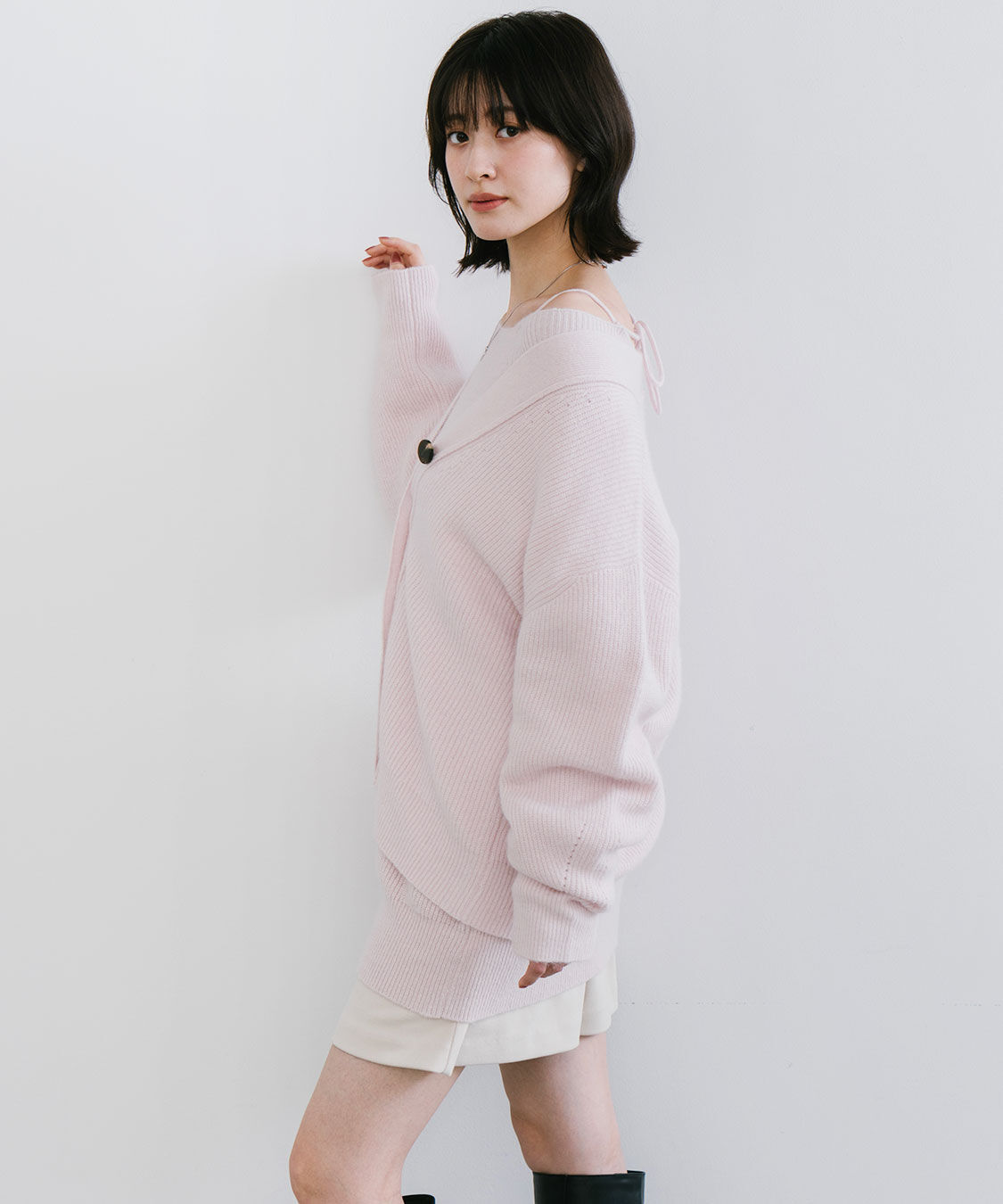 COCO DEAL「ラクーン混Vネックニットカーディガン」|ニット・セーター|