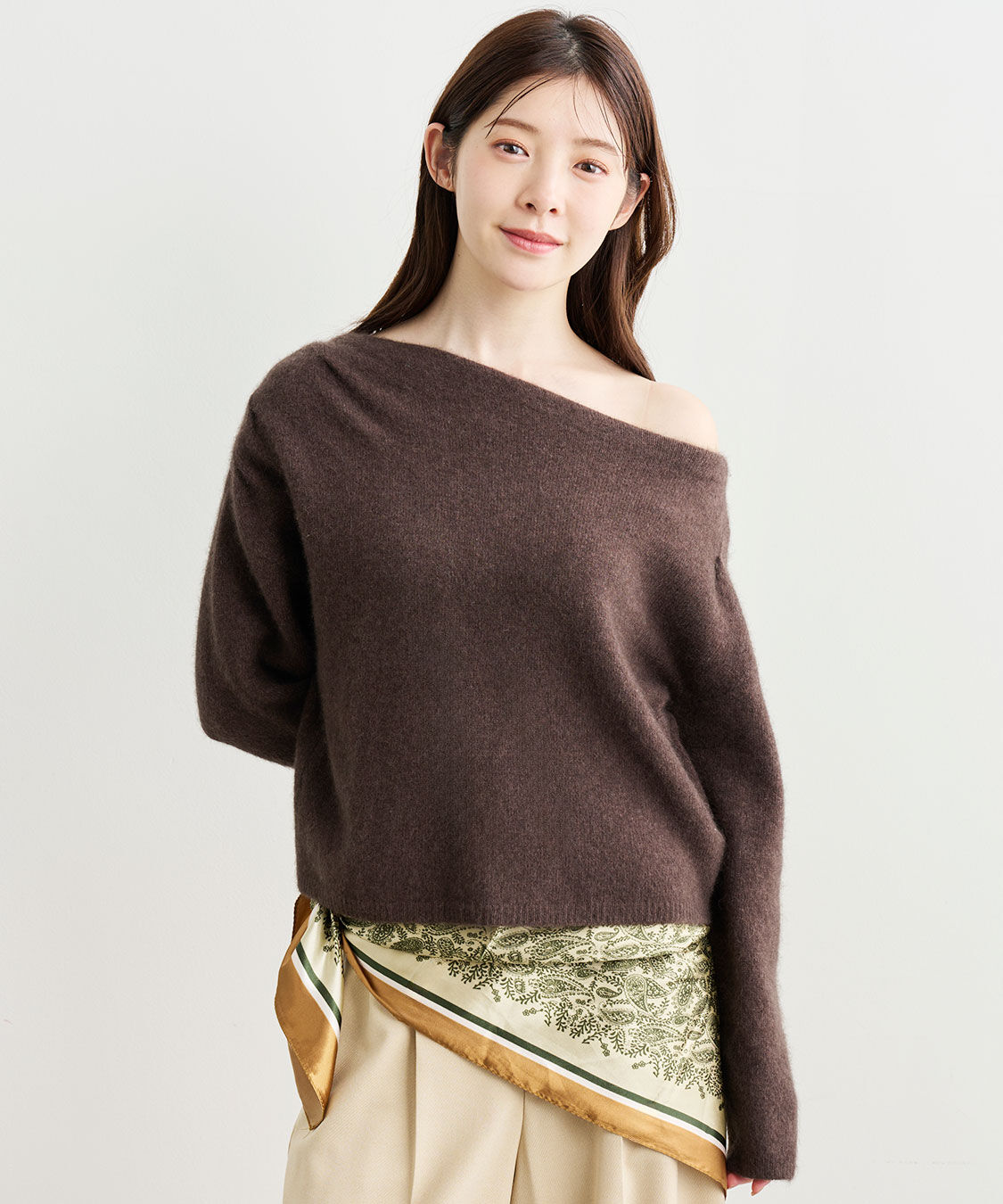 COCO DEAL「ラクーン混アシメニット」|ニット・セーター|