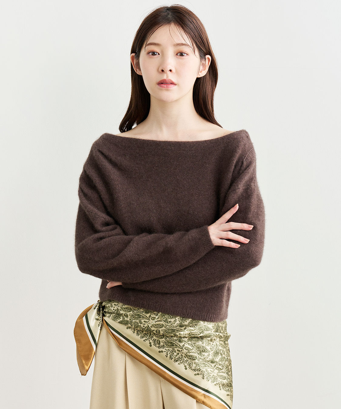 COCO DEAL「ラクーン混アシメニット」|ニット・セーター|