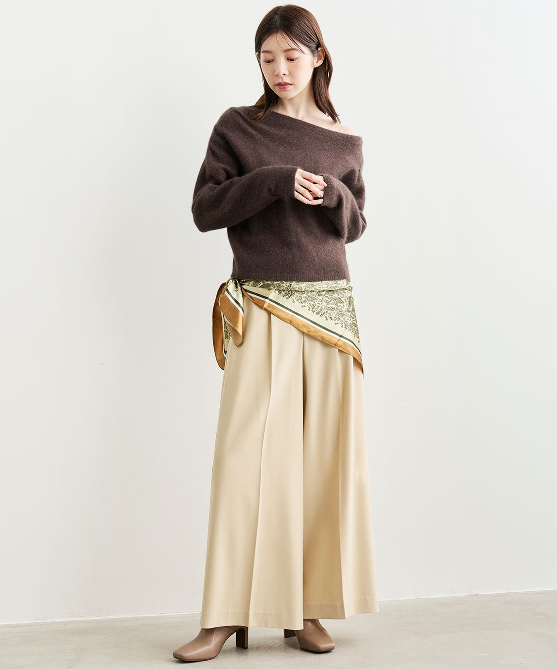 COCO DEAL「ラクーン混アシメニット」|ニット・セーター|