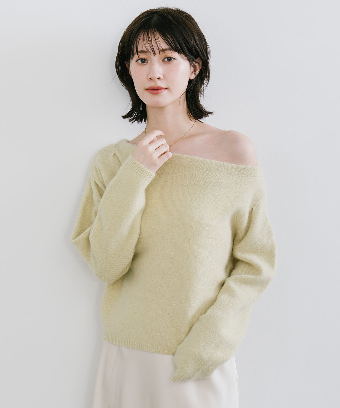 COCO DEAL「ラクーン混アシメニット」|ニット・セーター|