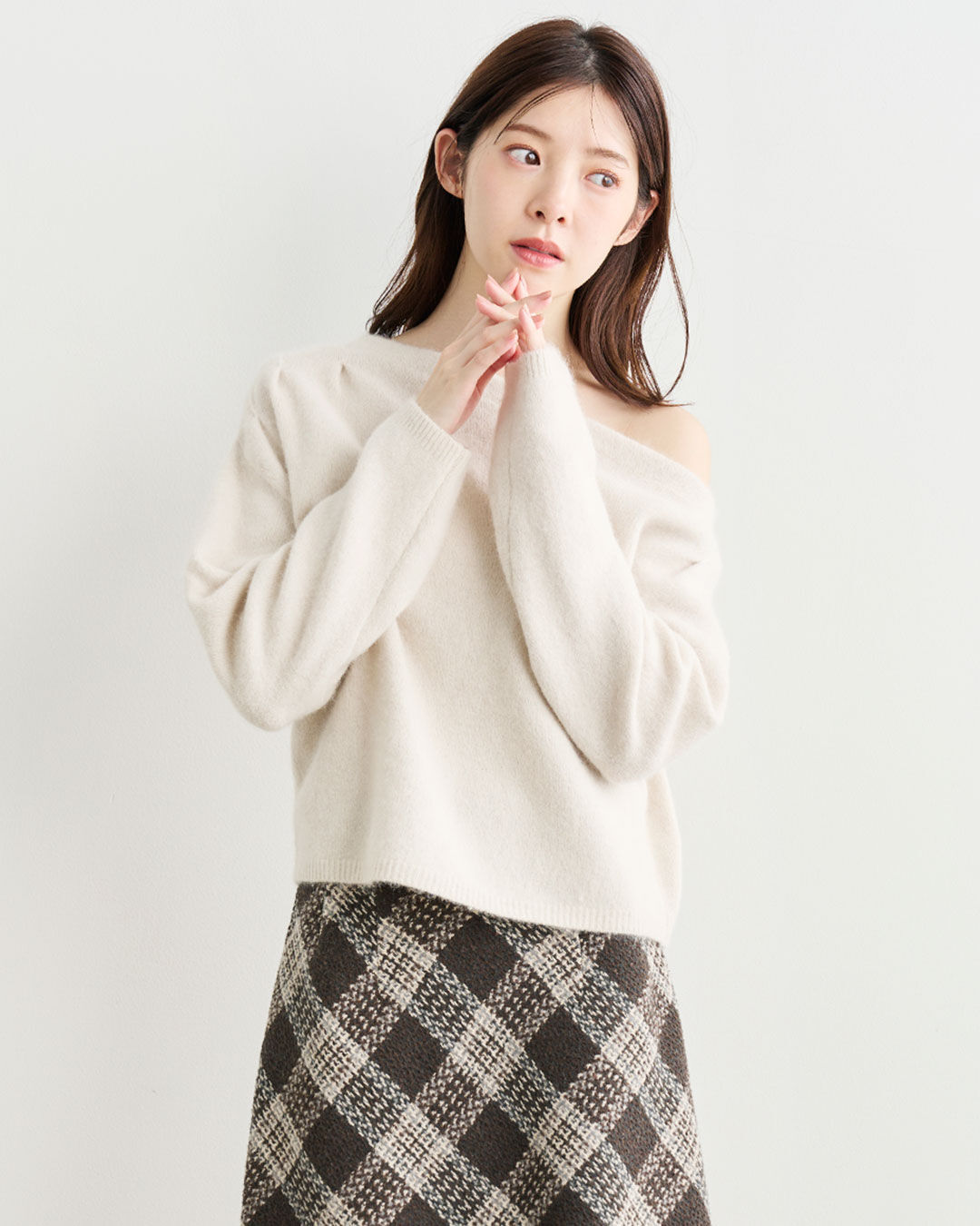 COCO DEAL「ラクーン混アシメニット」|ニット・セーター|