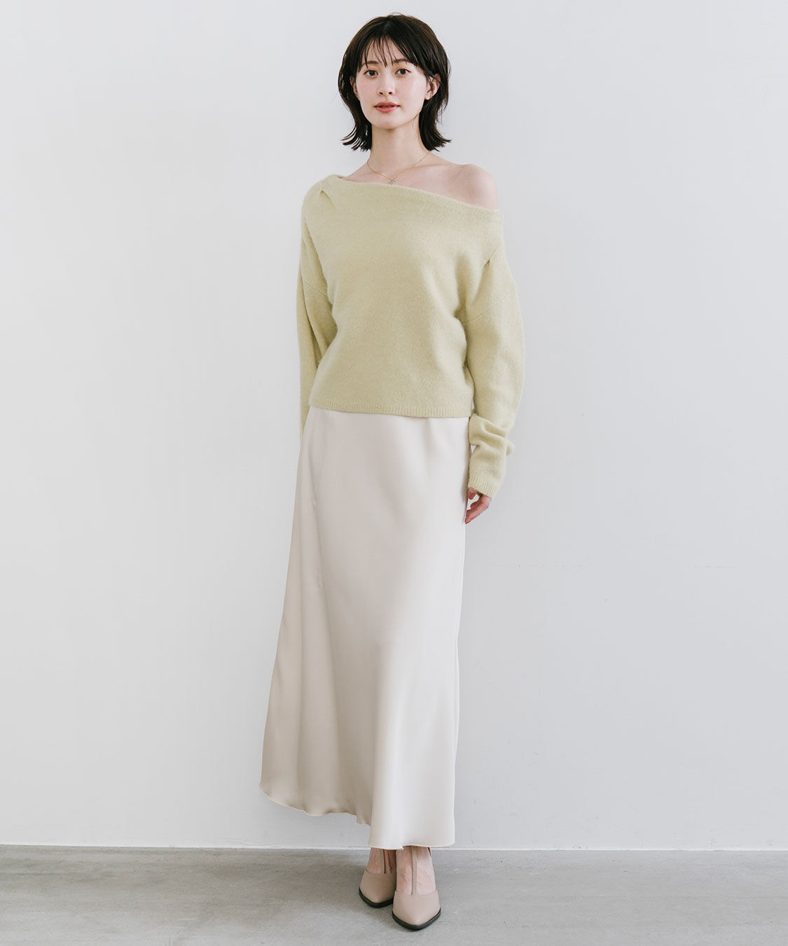 COCO DEAL「サテンナロースカート」|スカート|