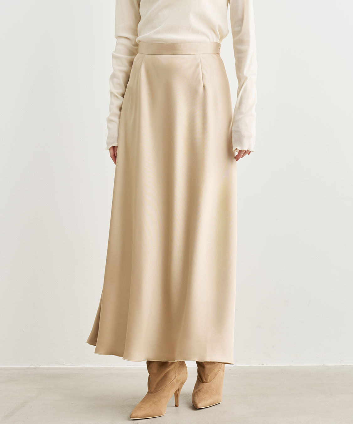 COCO DEAL「サテンナロースカート」|スカート|