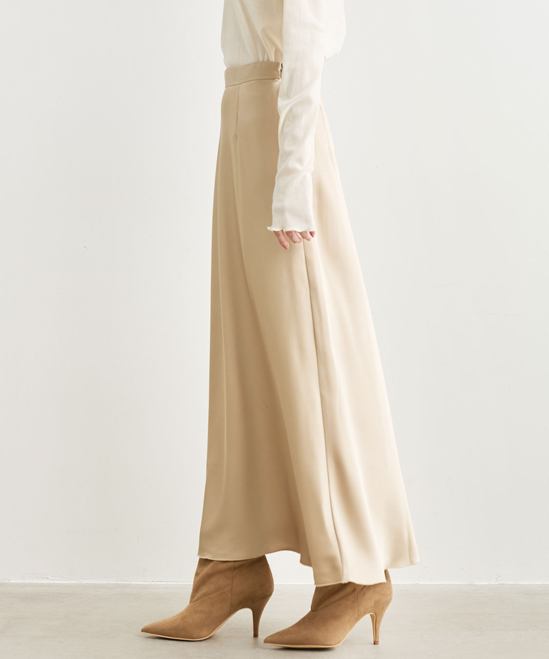 COCO DEAL「サテンナロースカート」|スカート|