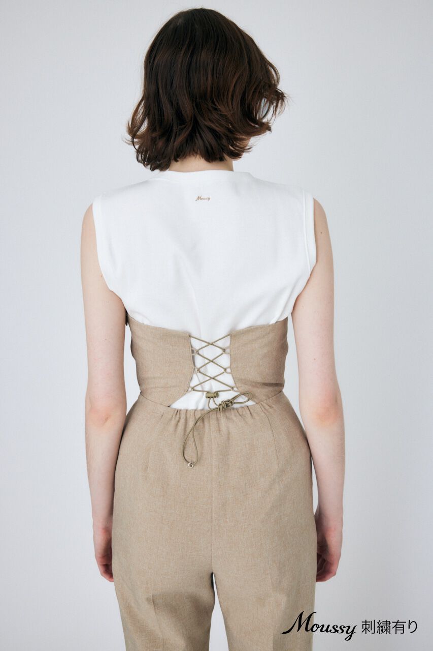 MOUSSY「SUVIN GIZA BASIC タンクトップ」|タンクトップ|柄WHT5