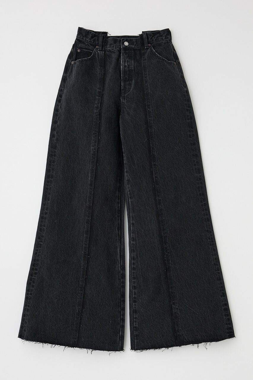 MOUSSY「TWO IN ONE ワイドストレートデニム」|デニム|