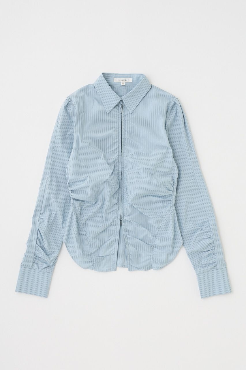 MOUSSY「ZIP UP WAIST SHAPE シャツ」|シャツ・ブラウス|