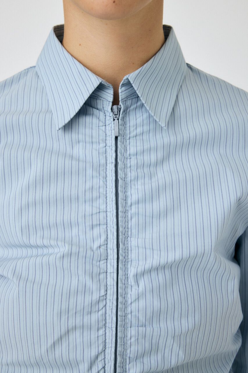 MOUSSY「ZIP UP WAIST SHAPE シャツ」|シャツ・ブラウス|