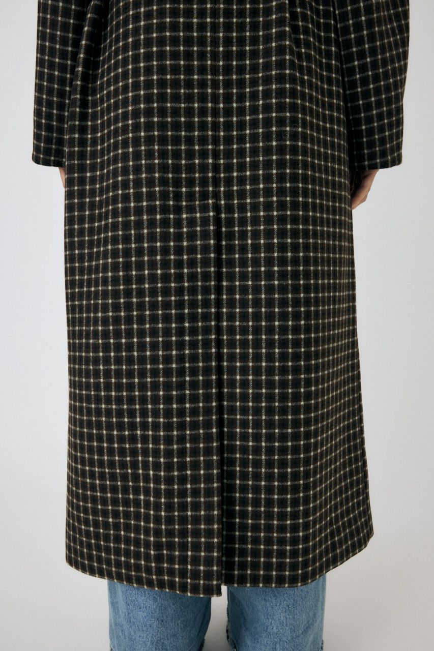MOUSSY「STANDCOLLAR PLAID コクーンコート」|その他|