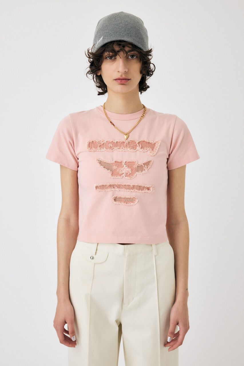 MOUSSY「PATCH DENIM 25TH Tシャツ」|Tシャツ・カットソー|