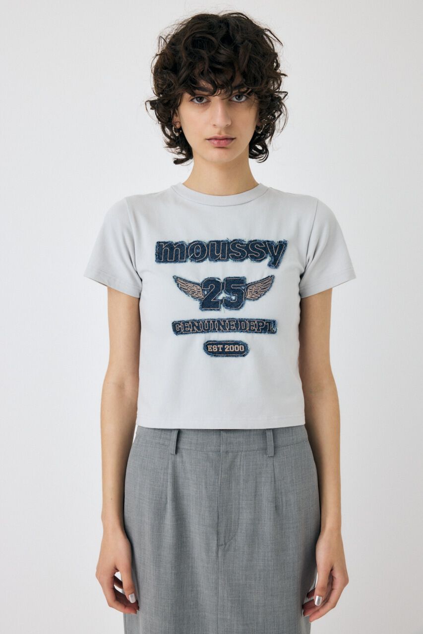 MOUSSY「PATCH DENIM 25TH Tシャツ」|Tシャツ・カットソー|