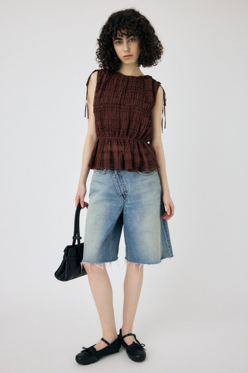 MOUSSY「FRILL CHIFFON ブラウス」|シャツ・ブラウス|