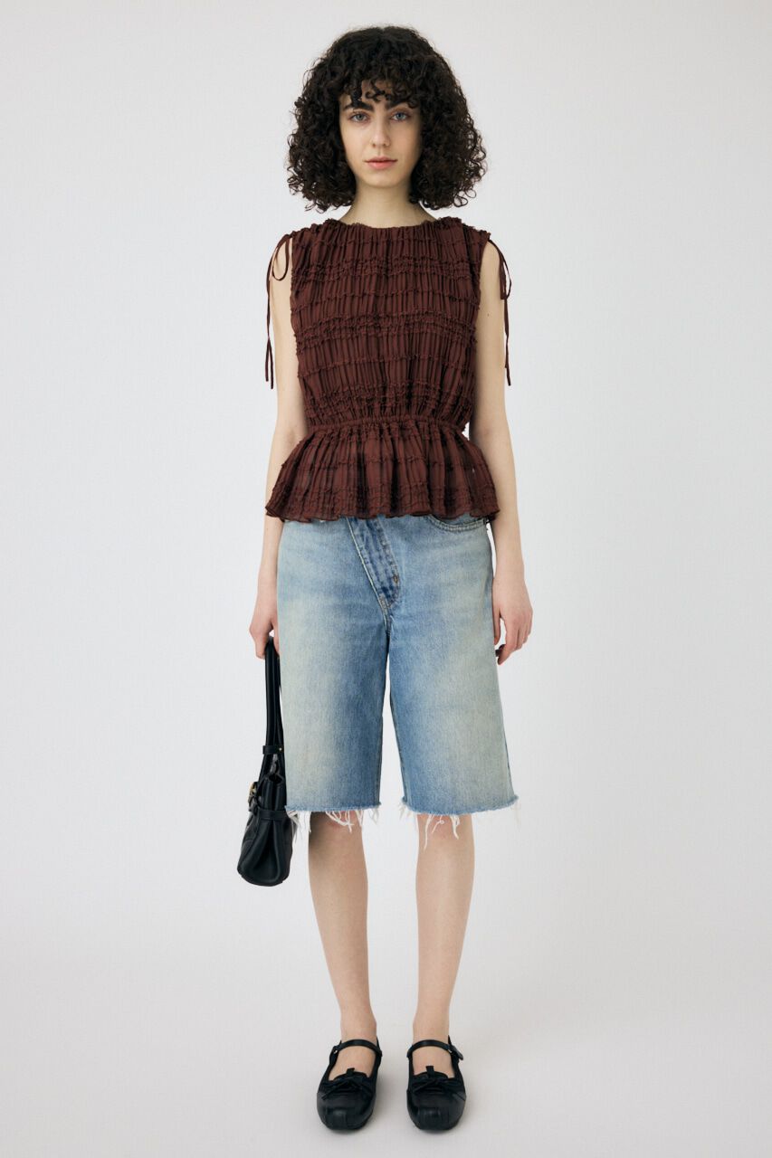 MOUSSY「FRILL CHIFFON ブラウス」|シャツ・ブラウス|