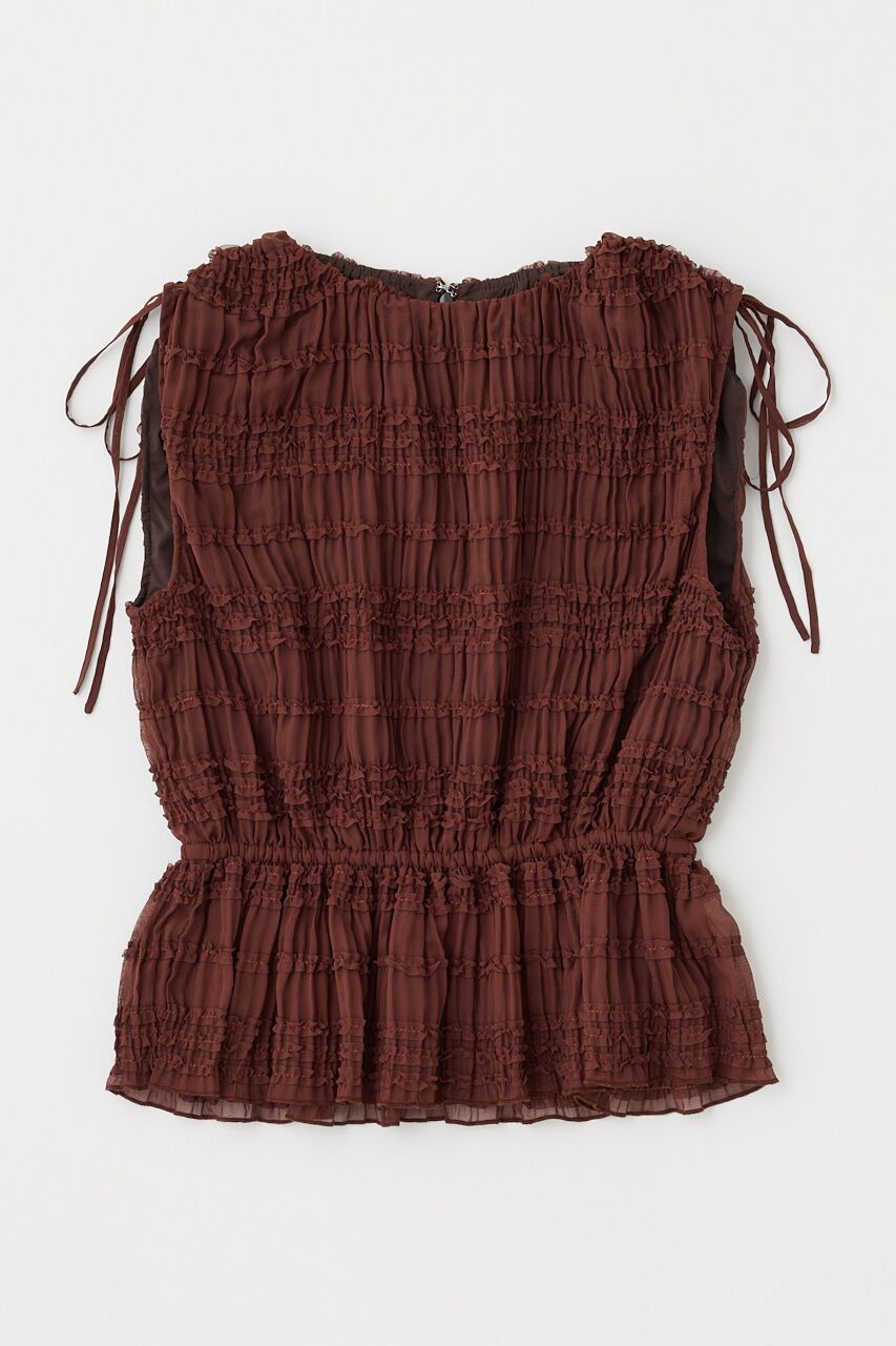 MOUSSY「FRILL CHIFFON ブラウス」|シャツ・ブラウス|