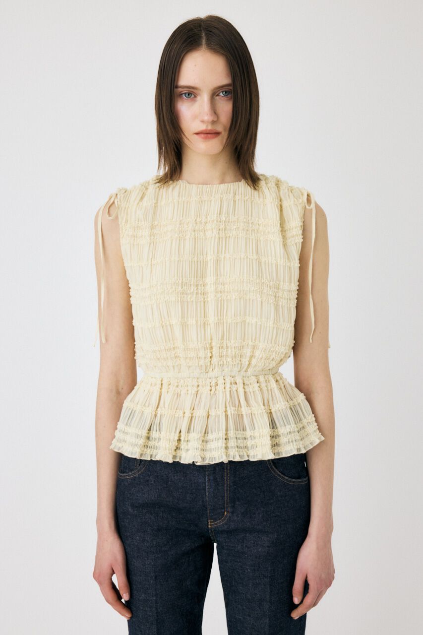 MOUSSY「FRILL CHIFFON ブラウス」|シャツ・ブラウス|