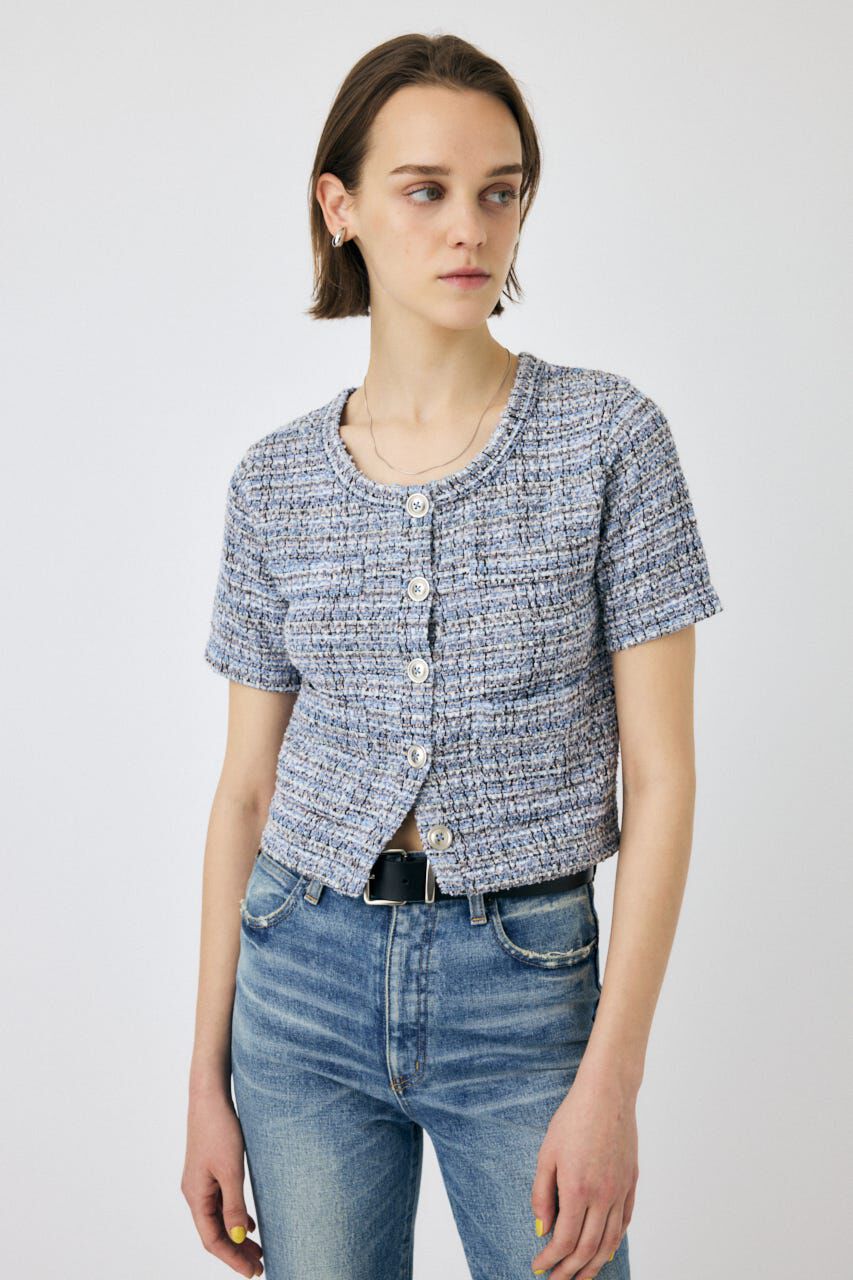 MOUSSY「TWEED LIKE トップス」|Tシャツ・カットソー|