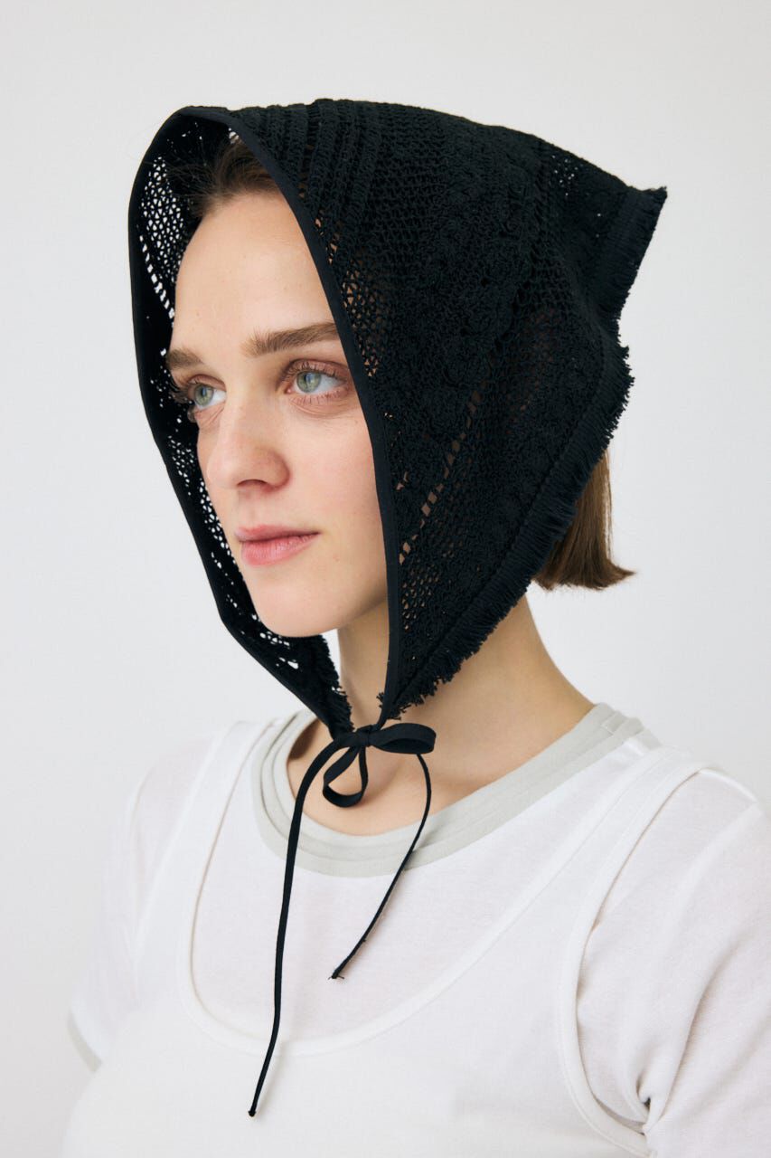 MOUSSY「LACE スカーフ」|その他|BLK