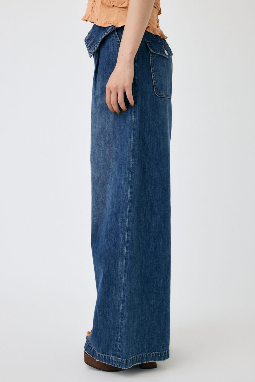 MOUSSY「CORSET DESIGN バギー デニム」|デニム|