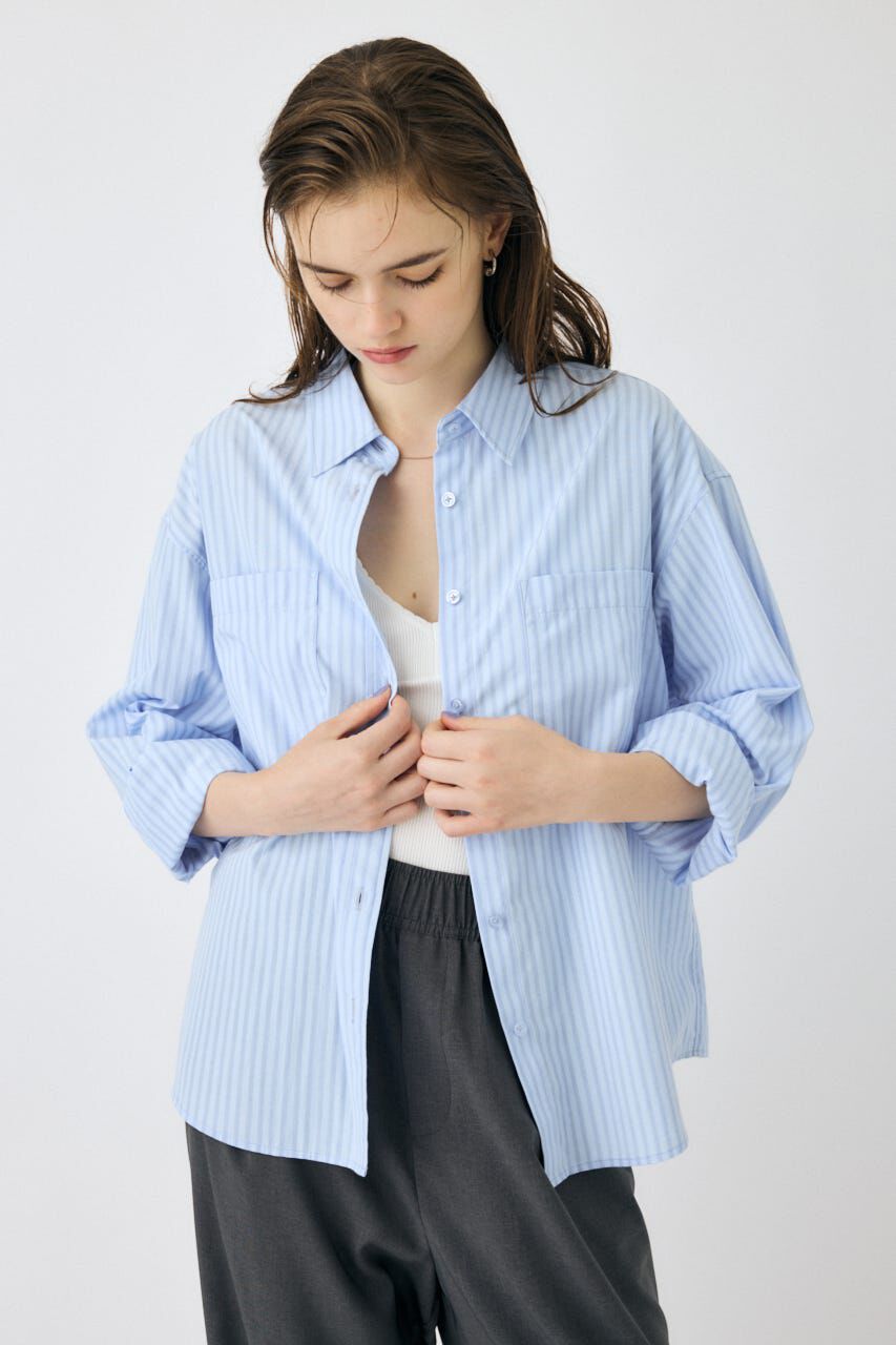 MOUSSY「STRIPE COLOR シャツ」|シャツ・ブラウス|