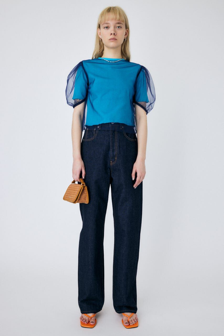 MOUSSY「HW LOOSE STRAIGHT OW」|デニム|