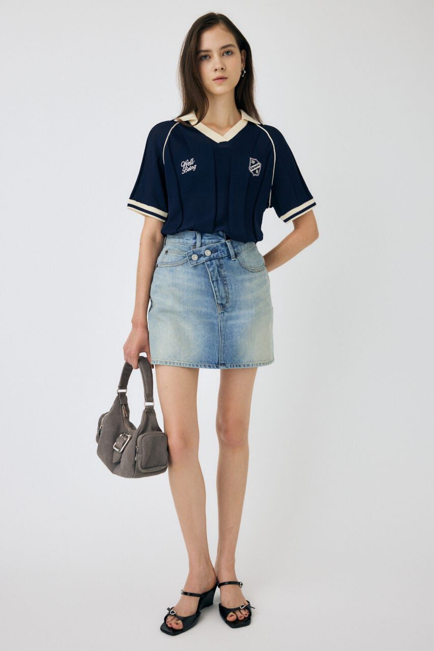 MOUSSY「H/S KNIT GAME シャツ」|ニット・セーター|