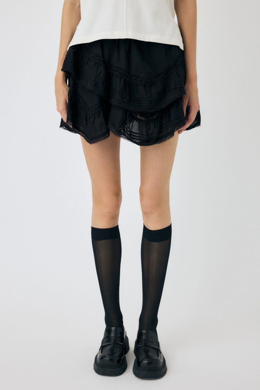 MOUSSY「DRAPE LACE MINI スカート」|スカート|
