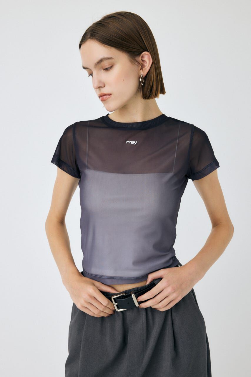 MOUSSY「GRADATION シアー TEE」|Tシャツ・カットソー|