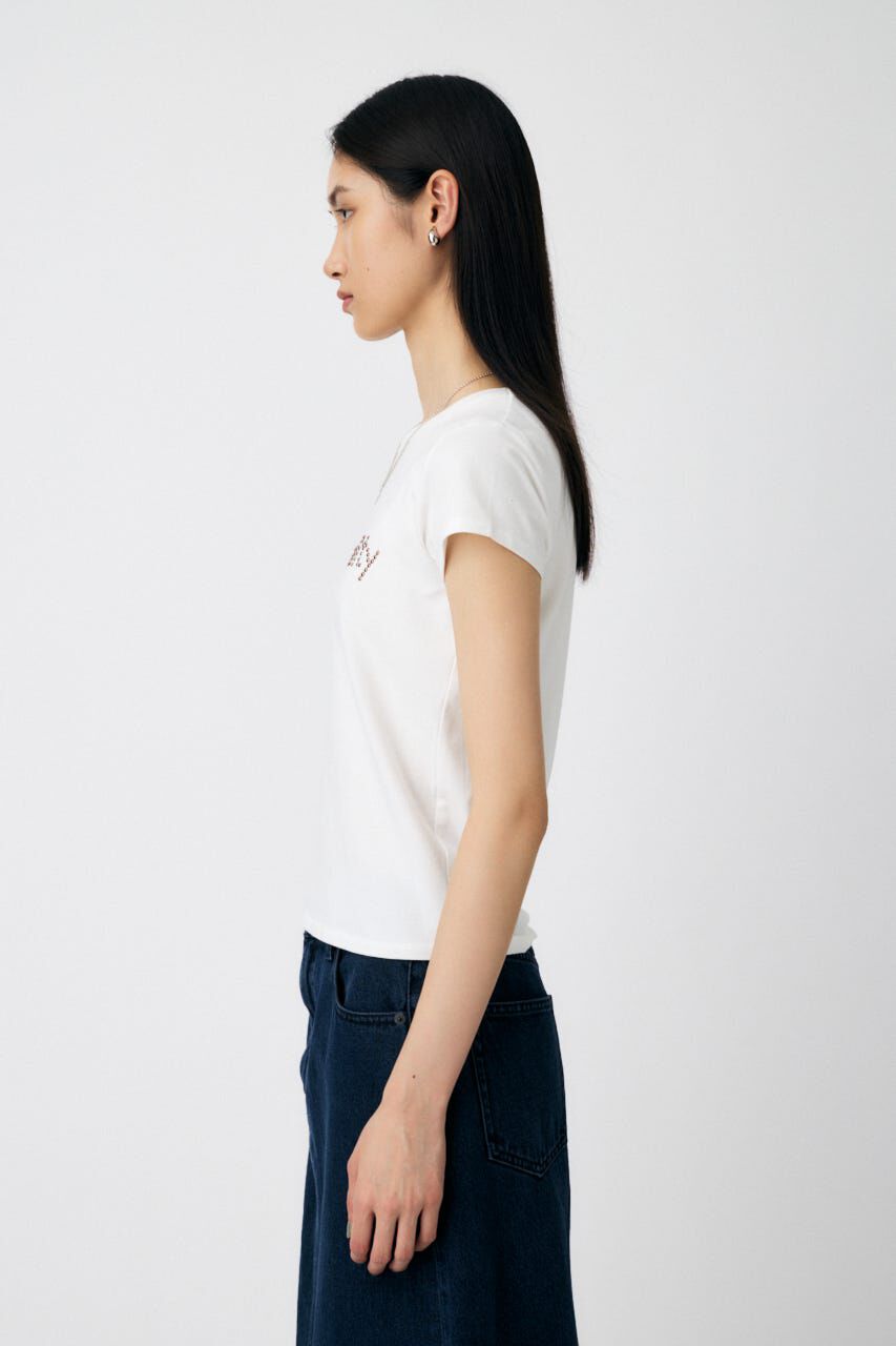 MOUSSY「STUDS LOGO TEE」|Tシャツ・カットソー|