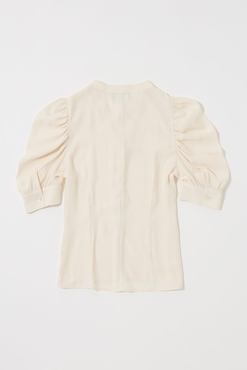 MOUSSY「GATHERED SHOULDER ハーフスリーブブラウス」|シャツ・ブラウス|