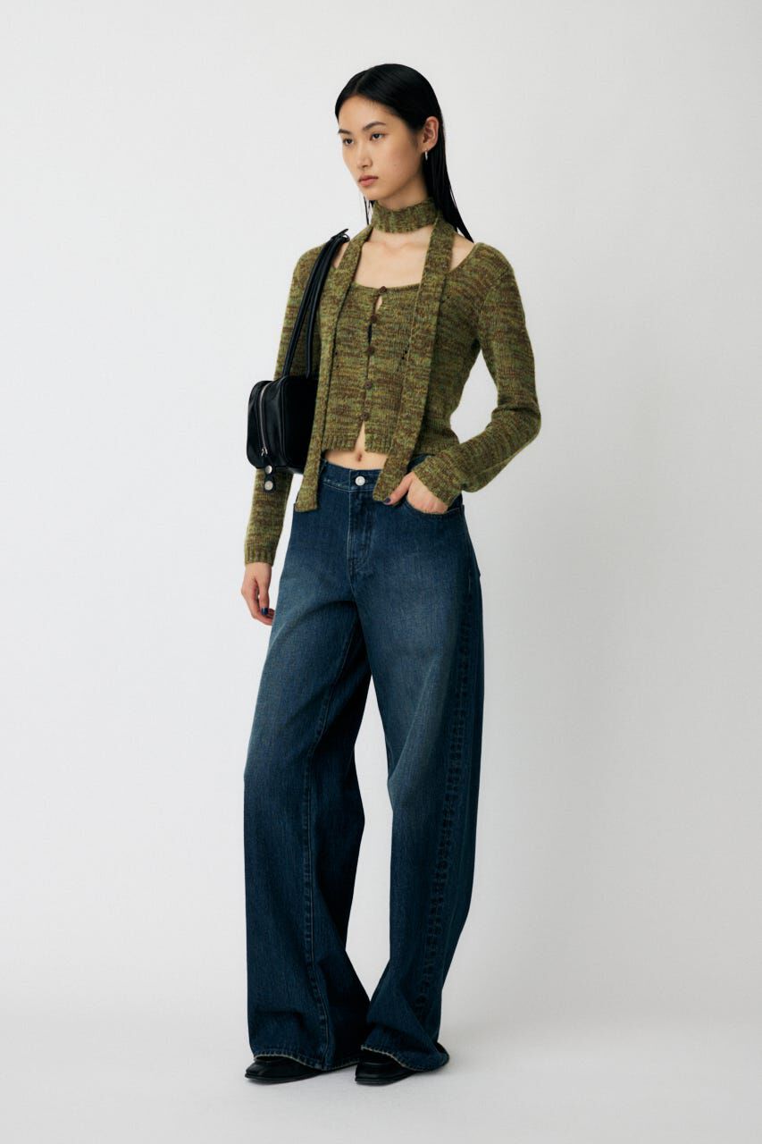 MOUSSY「MIX YARN KNIT トップス」|ニット・セーター|