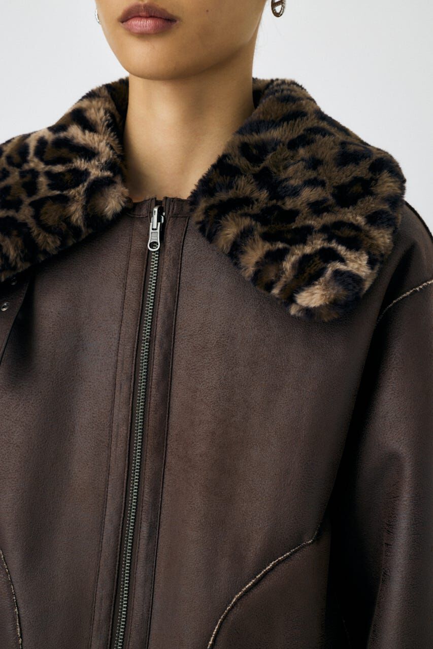 MOUSSY「REVER FAUX ファーコート」|ブルゾン・スタジャン|