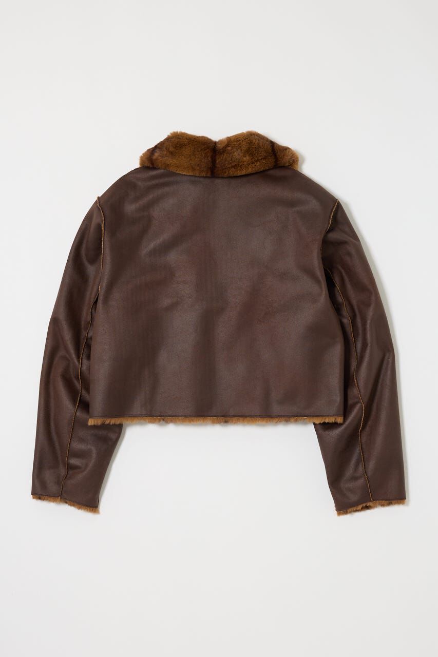 MOUSSY「REVER FAUX ファーコート」|ブルゾン・スタジャン|