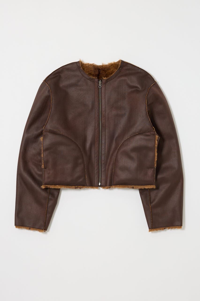 MOUSSY「REVER FAUX ファーコート」|ブルゾン・スタジャン|