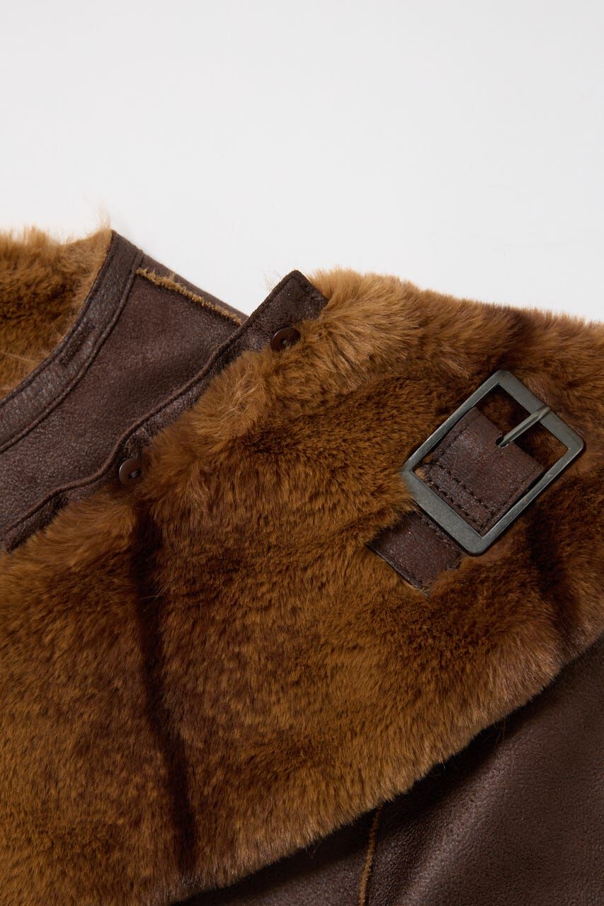 MOUSSY「REVER FAUX ファーコート」|ブルゾン・スタジャン|