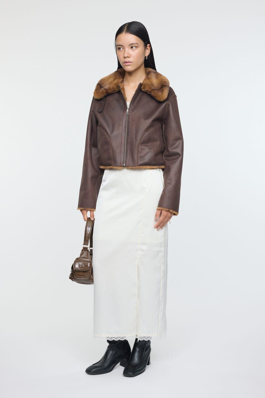 MOUSSY「REVER FAUX ファーコート」|ブルゾン・スタジャン|