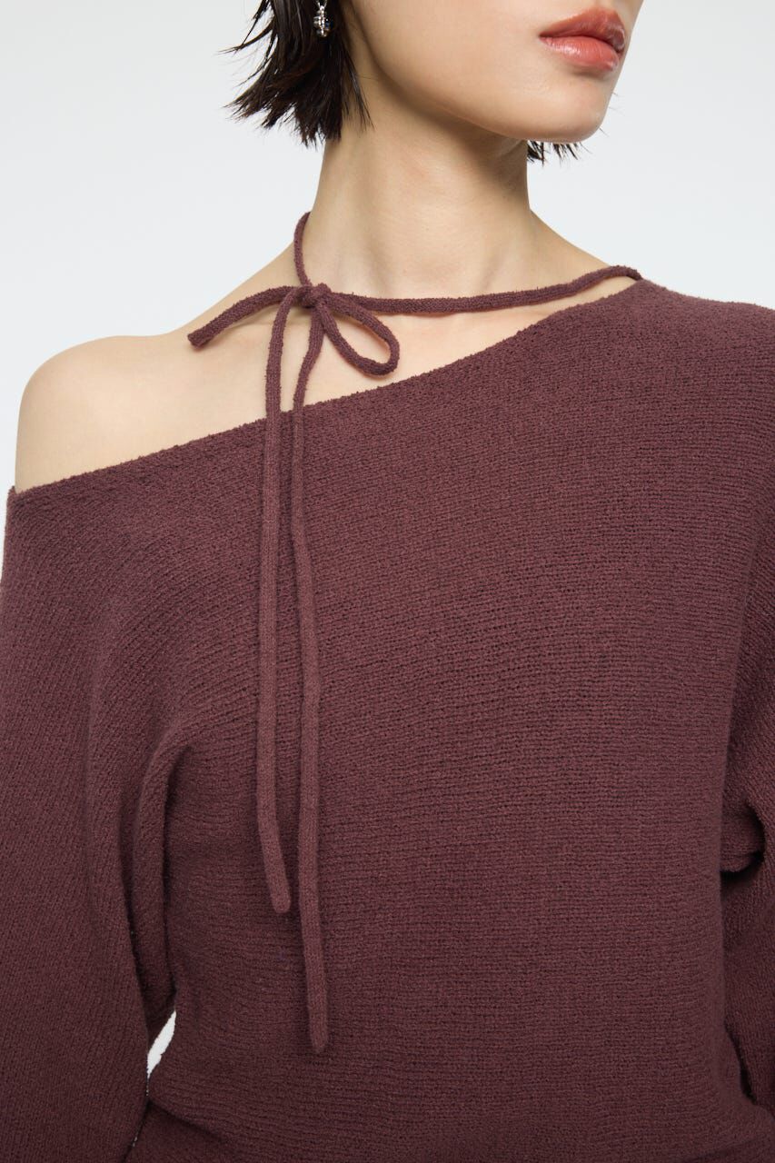 MOUSSY「ONE SHOULDER ニットトップス」|ニット・セーター|
