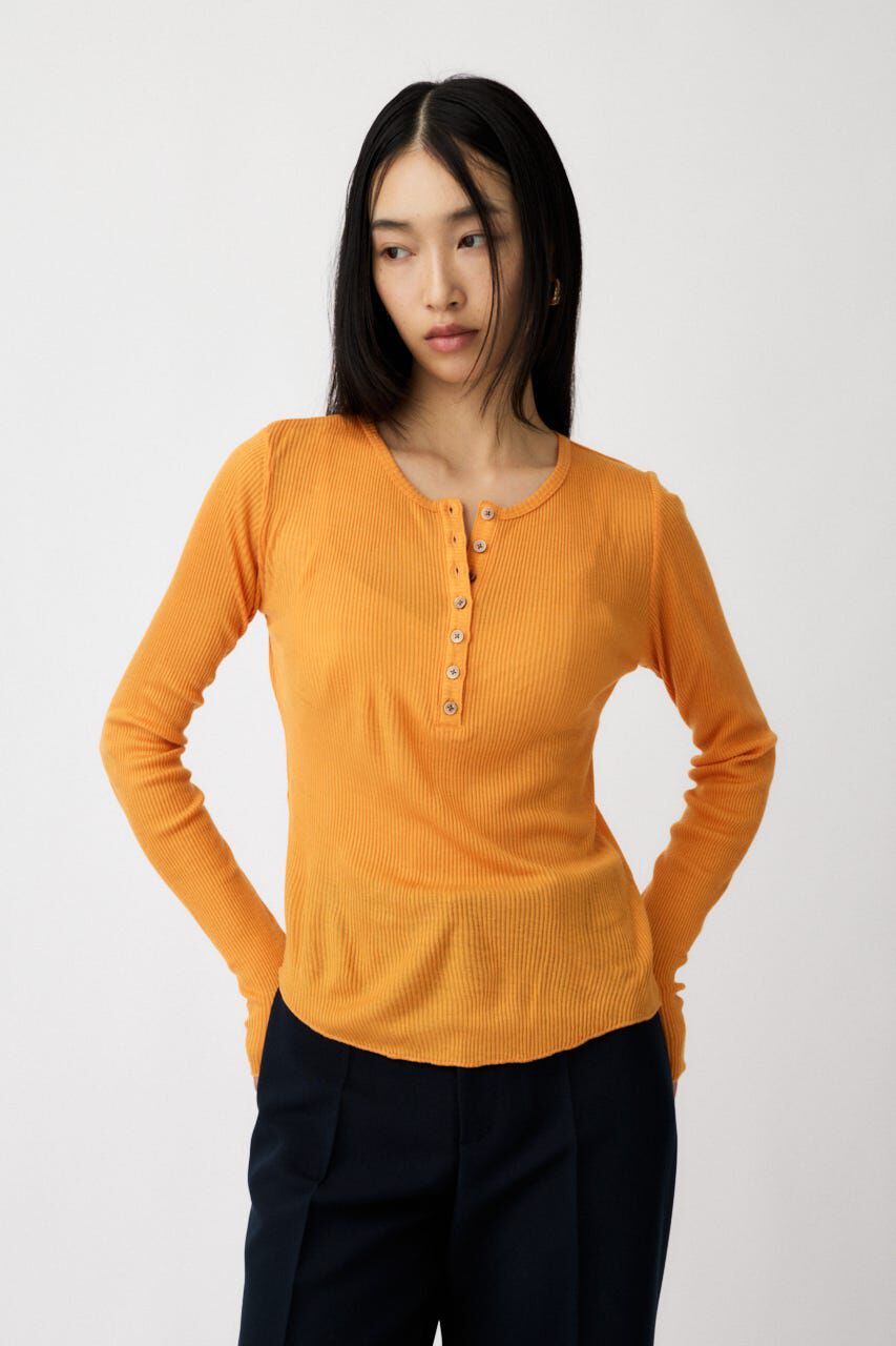 MOUSSY「HENRY NECK LONG SLEEVE Ｔシャツ」|Tシャツ・カットソー|ORG