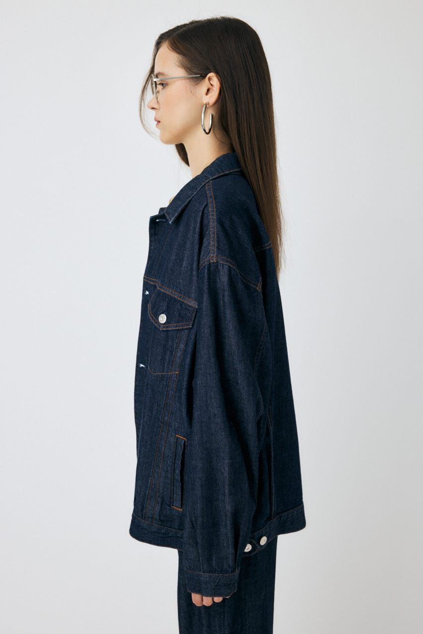 MOUSSY「TENCEL(TM) DENIM  OVER ジャケット」|デニムジャケット|