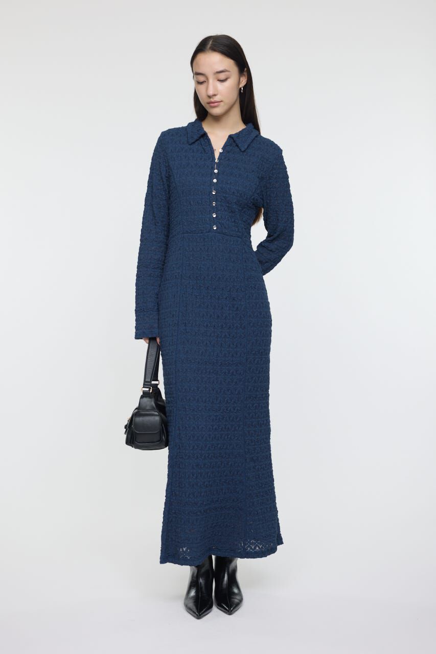 MOUSSY「L/S MERMAID LACE LONG ドレス」|ワンピース|