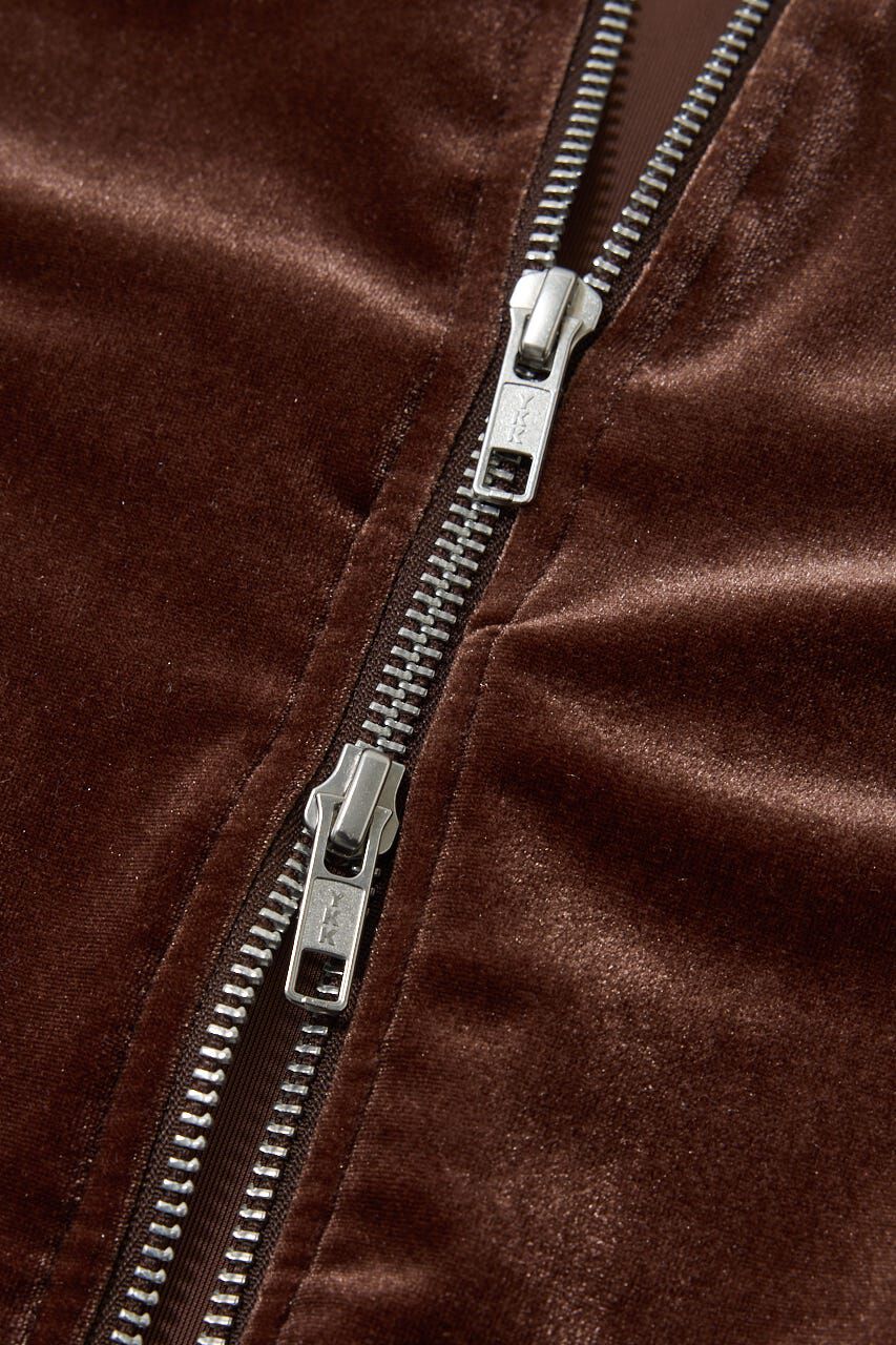 MOUSSY「VELOUR TRACK トップス」|パーカー|