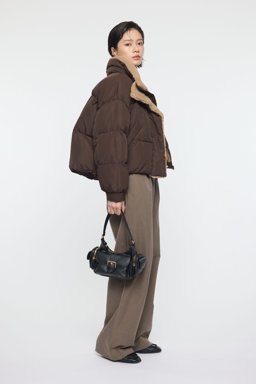 MOUSSY「STAND COLLAR PUFFER ジャケット」|ブルゾン・スタジャン|