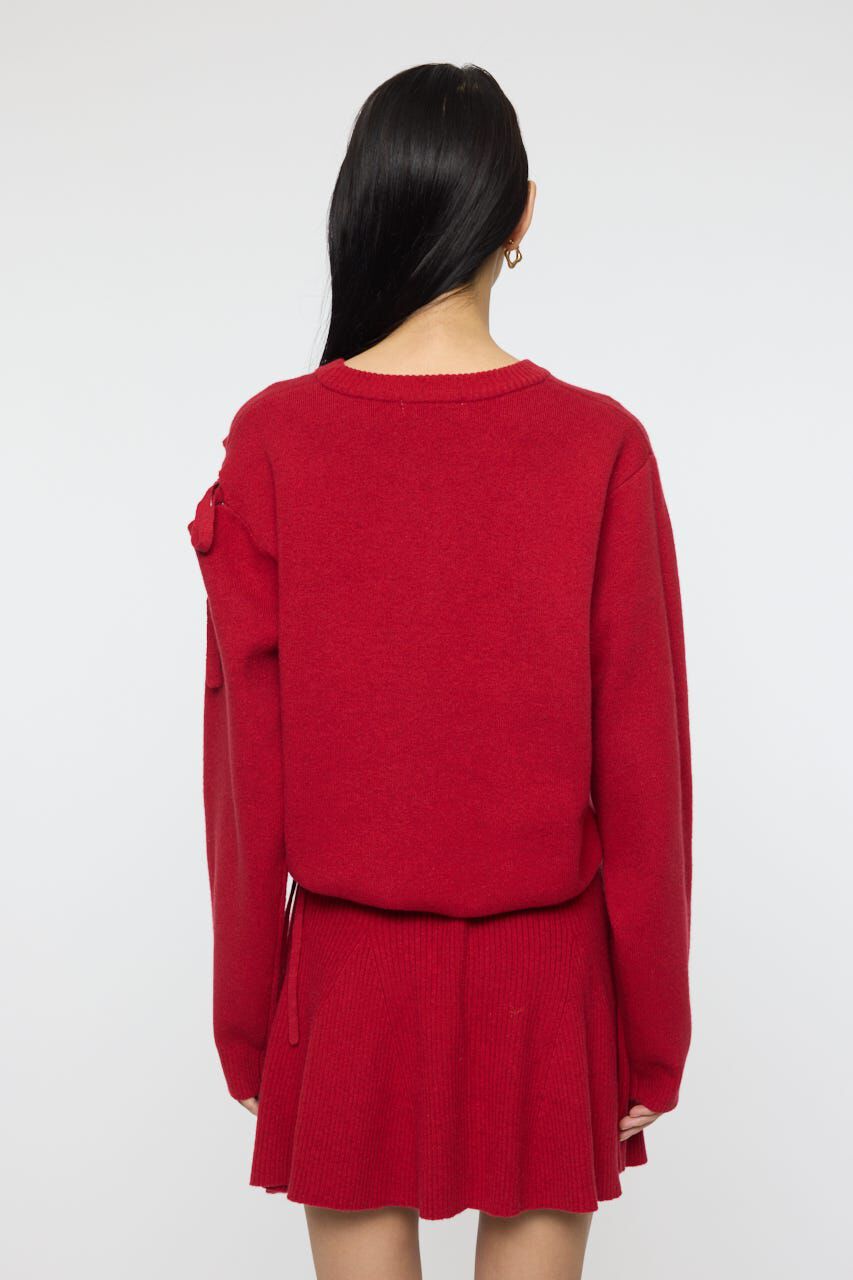 MOUSSY「TIED RIBBON セーター & ミニスカート」|ワンピース|