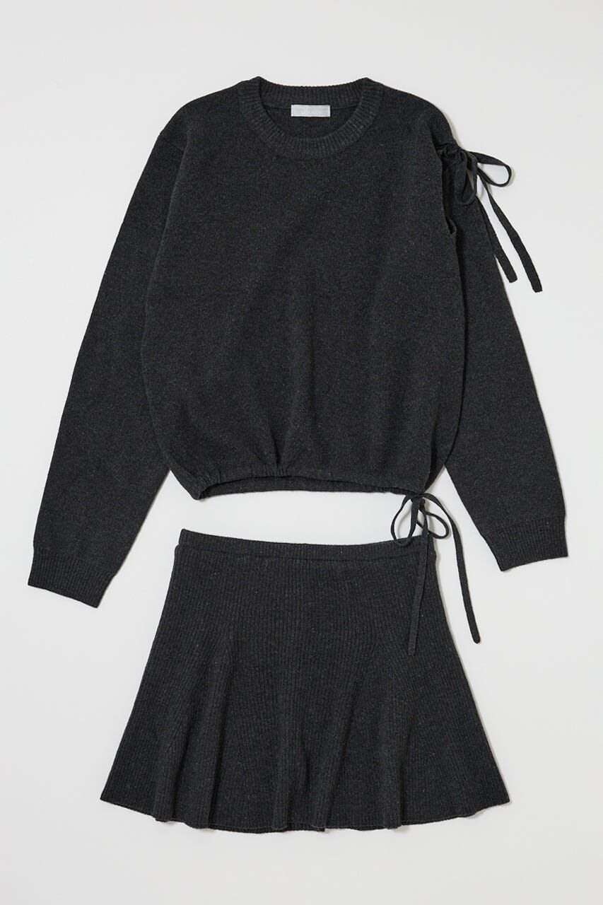 MOUSSY「TIED RIBBON セーター & ミニスカート」|ワンピース|