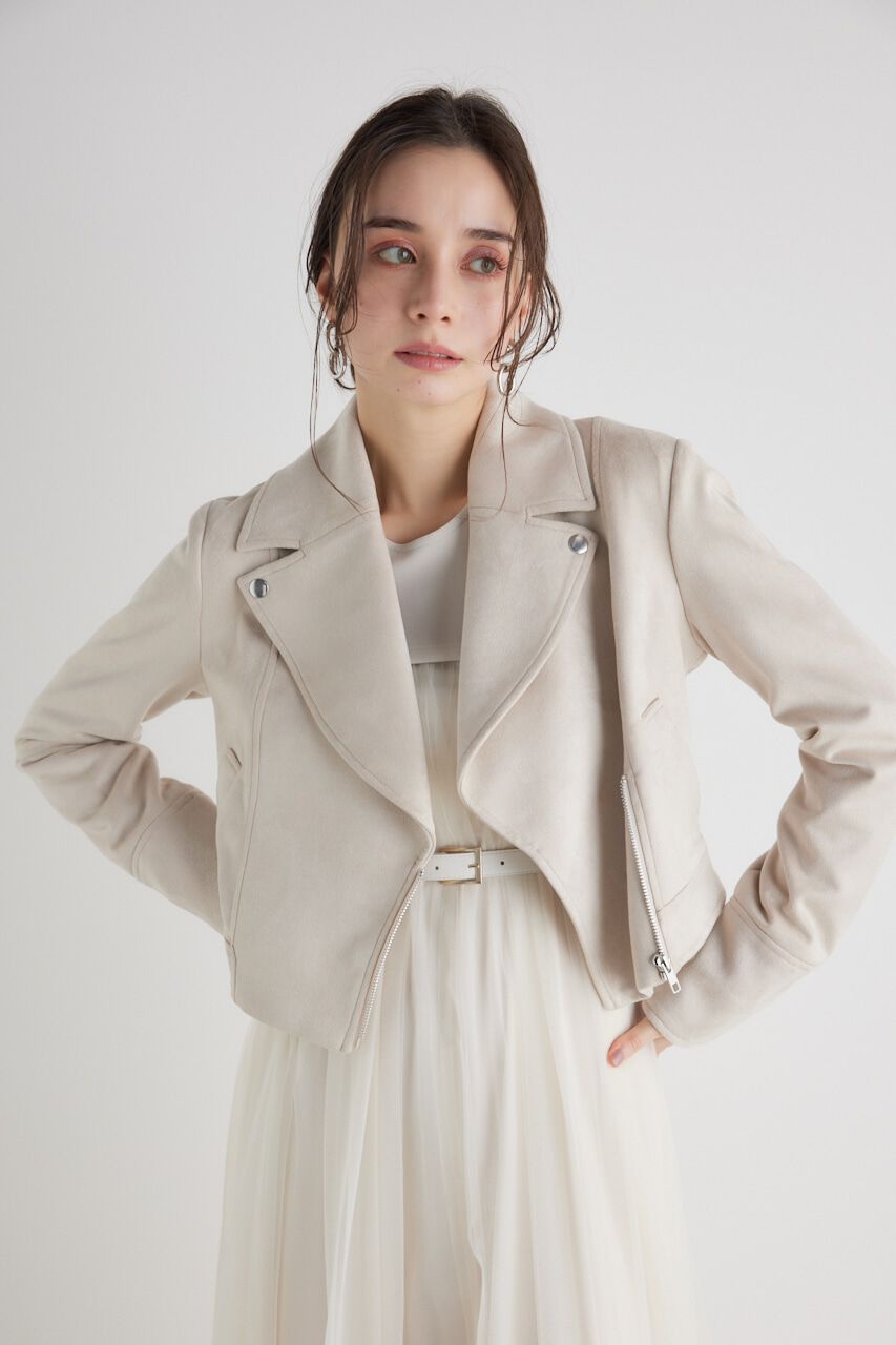 rienda「24SSフェイクスエードライダースJK」|その他|