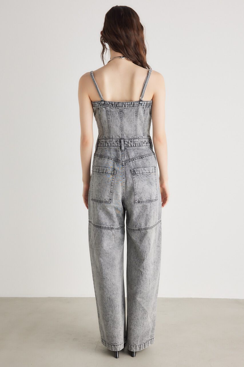 rienda「ビスチェライクDENIMロンパース」|その他|