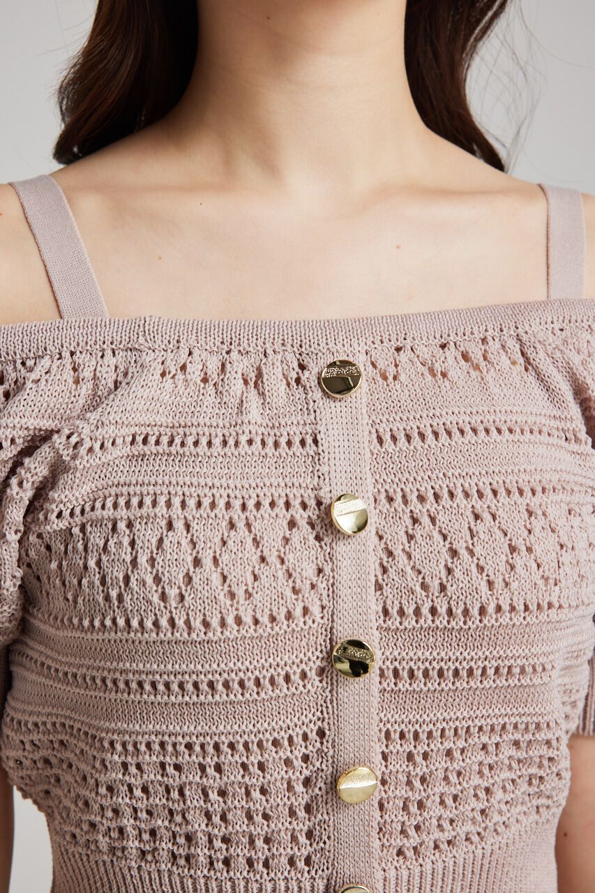 rienda「マルチWAYクロシェSET Knit OP」|ワンピース|