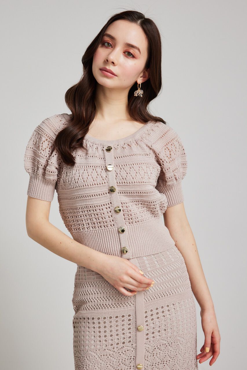 rienda「マルチWAYクロシェSET Knit OP」|ワンピース|